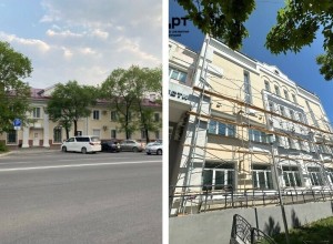 Нескольким многоэтажкам Благовещенска дали новую внешность. Поменяет облик и Центр занятости