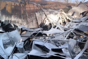 В Благовещенске потушен крупный пожар, на борьбу с которым были направлены более полусотни человек